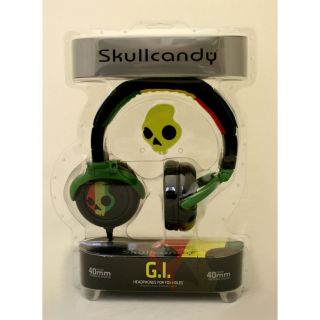 Skullcandy GI On Ear headphones in Rasta 2010 Model