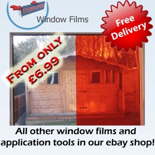 RED WINDOW TINTING TINT FILM   STAINED GLASS EFFECT