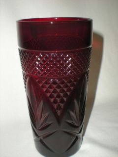 antique red glassware in Glassware