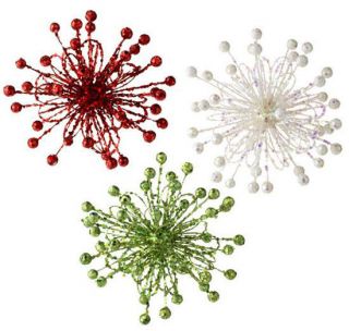 RAZ Imports 6 Glitter Atom Christmas Ornament   3 color choices 