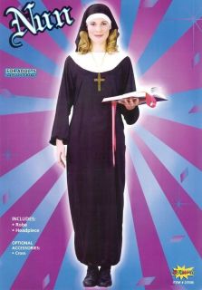Nun Costume, Nuns, Habit, Womens Religious Fancy Dress