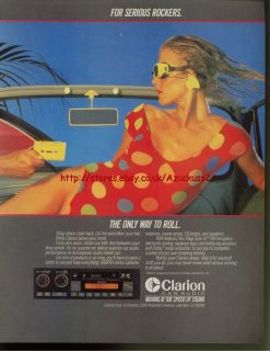 Clarion Car Audio AM/FM Radio 1985 Magazine Advert #959