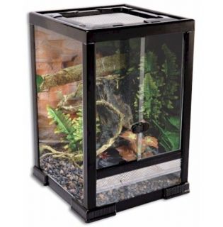 NEW TEMPERED GLASS VENTED REPTILE CAGE TERRARIUM ECO SYSTEM 12X12X18 