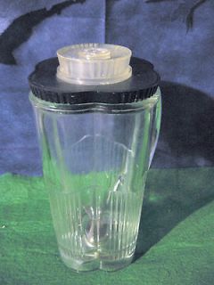 VTG WARING BLENDER GLASS CLOVER LEAF 4 CUP JAR/PITCHER & LID