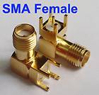   Mount SMA RF Female Jack Right Angle Coaxial Gold RF Connector Adapter