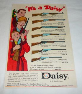 1965 ITS A DAISY Christmas bb gun ad page