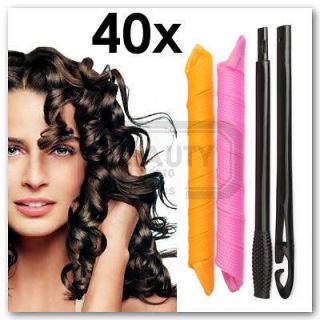   18 large salon hair curlers leverag curlformers magic hair rollers