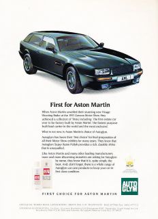 1992 Aston Martin   Autoglym   Classic Vintage Advertisement Ad D144