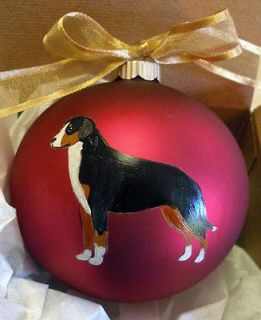 Greater Swiss Mountain Dog Christmas Ornament Hand Painted w/name
