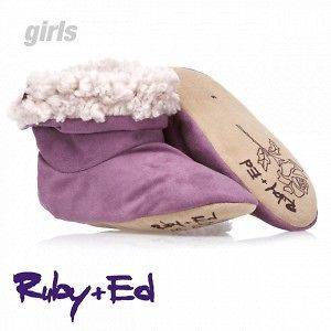 Ruby and Ed Cloud Snuggle Girls Slippers   Wysteria