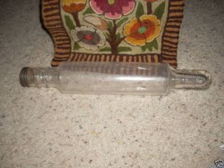 antique glass rolling pin in Collectibles