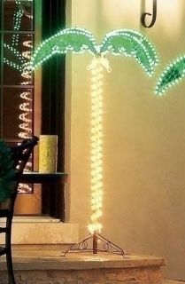 Roman Lights 4.5FT Holographic Ropelight Tropical Lighted Palm Tree In 