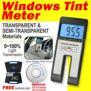 New Digital Window Tint Light Transmittance Reflectance Meter Plastic 