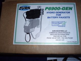 Zurn P6900 GEN Hydro Generator Power Supply Chrome NIB FREE S/H