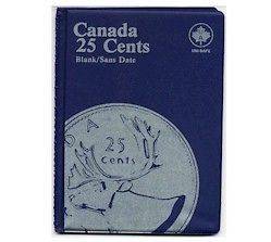 Uni Safe quarters Canada. Blue coin folders. Each book contains 4 page 