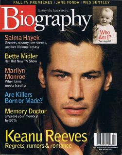  KEANU REEVESREGRETS RUMORS ROMANCE Salma Hayek MEMORY DOCS 2000