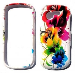 SAMSUNG EVERGREEN A667 5 FLOWER SNAP ON COVER CASE. FACEPLATES