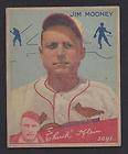 1934 GOUDEY JIM MOONEY VG ST. LOUIS CARDINALS # 83 CREASED; CARD WELL 