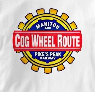 Cog Wheel Route Pikes Peak Manitou Railroad T Shirt XL