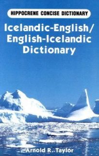 Icelandic English   English Icelandic Concise Dictionary by Arnold T 