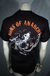 SONS OF ANARCHY 2SIDED CHARGING REAPER SOA SAMCRO T TEE SHIRT SIZE 