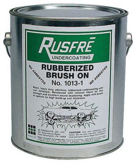 RUSFRE Black Rubberized Brush On Undercoating, Gallon, USA #MD 1013