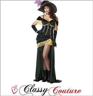 Western Saloon Madame Moulin Rouge Costume   Sz S/M/L/XL/XXL/3XL Plus 
