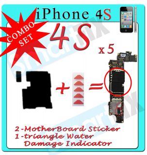 set for iPhone 4s Anti static Motherboard Heat + headphone sticker 