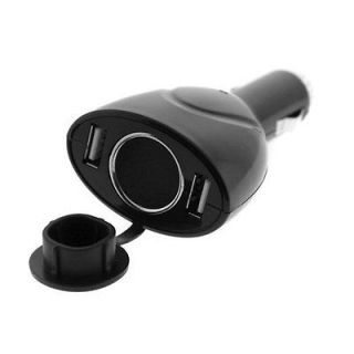 Dual USB Port Car Auto Charger+12V Socket for All Mobile/Cell Phone 