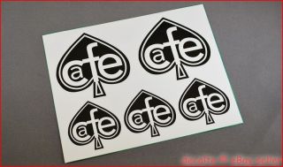 CAFE RACER project Ace of Spades Heart Decals Logos Stickers Ducati 