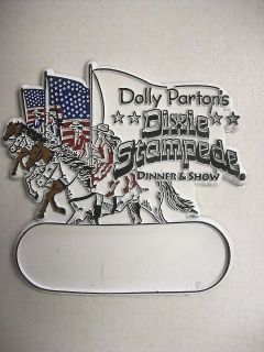   Partons Dixie Stampede Souvenir Fridge Magnet With Blank Name Tag