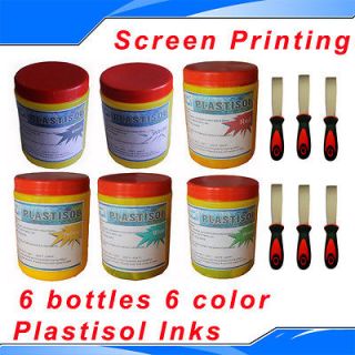   Screen Printing Plastisol Ink Spatulas Tool Equipment DIY Hobby Kit
