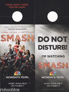 SMASH DOOR HANGER 2012 NBC TV Official Promo MINT RARE Cheap