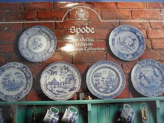 SPODE BLUE ROOM COLLECTION   D​INNER PLATES    NEW IN BOX SET OF 6