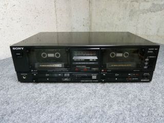  FOR PARTS OR REPAIR SONY TC W550 DUAL CASSETTE DECK
