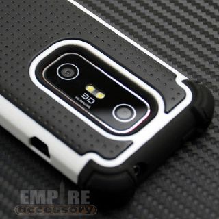   Triple Layer Hybrid Impact Hard Case Cover for Sprint HTC EVO 3D 3VO