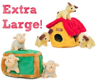 ZippyPaws Extra Large Burrows   Squeaky Plush Interactive Dog Toy