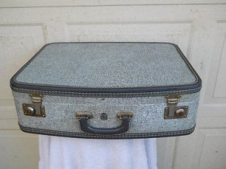   Grey US Trunk Co. Hard Shell Luggage Suitcase 21x15x6 Clean w/stains