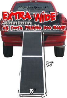 EXTRA WIDE FOLDING DOG RAMP ALUMINUM HUNTING RAMPS (DR 08XW)