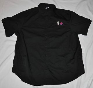 KFC Taco Bell Uniform Shirt 4XL XXXXL Men Women Black Collared Top 