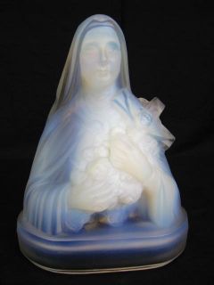 Editions Etling 7.5 Saint Theresa #107 Opalescent Glass Statue Paris 
