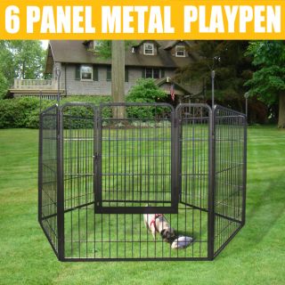   Duty Cage Pet Dog Cat Barrier Fence Exercise Metal Play Pen Kennel New