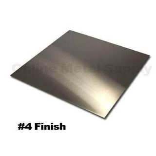 304 Brushed Stainless Steel Sheet .029 x 12 x 24   #4 Polish