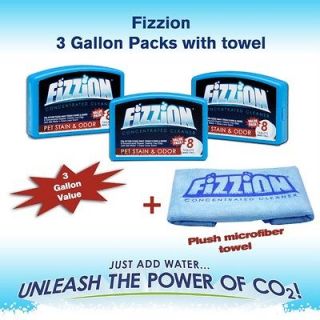 Fizzion Pet Stain Odor Remover 8 packs 24 Tablets Kid Pet Safe 
