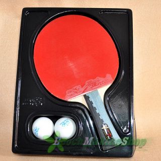 double fish 6a c Ping Pong Paddle Table Tennis Racket Long 