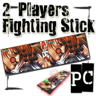   Fighting Stick Arcade Game Joystick PC 6 Buttons Pro Fighter Xmas GIFT
