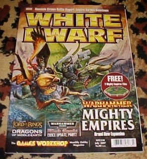 WHITE DWARF WARHAMMER MIGHTY EMPIRES GAMES WORKSHOP MAGAZINE 2007