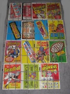 1973 Topps WACKY PACKAGES Checklist Puzzles Series 1 through 15 
