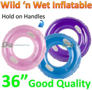 Inflatable Blow Up Rubber Ring Swimming Baths Sea Pool Float Girls 