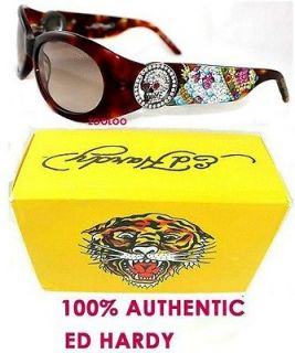 Sale. NWT ED HARDY SUNGLASSES Tortoise EHS032 KING NO ONE IS CHEAPER 